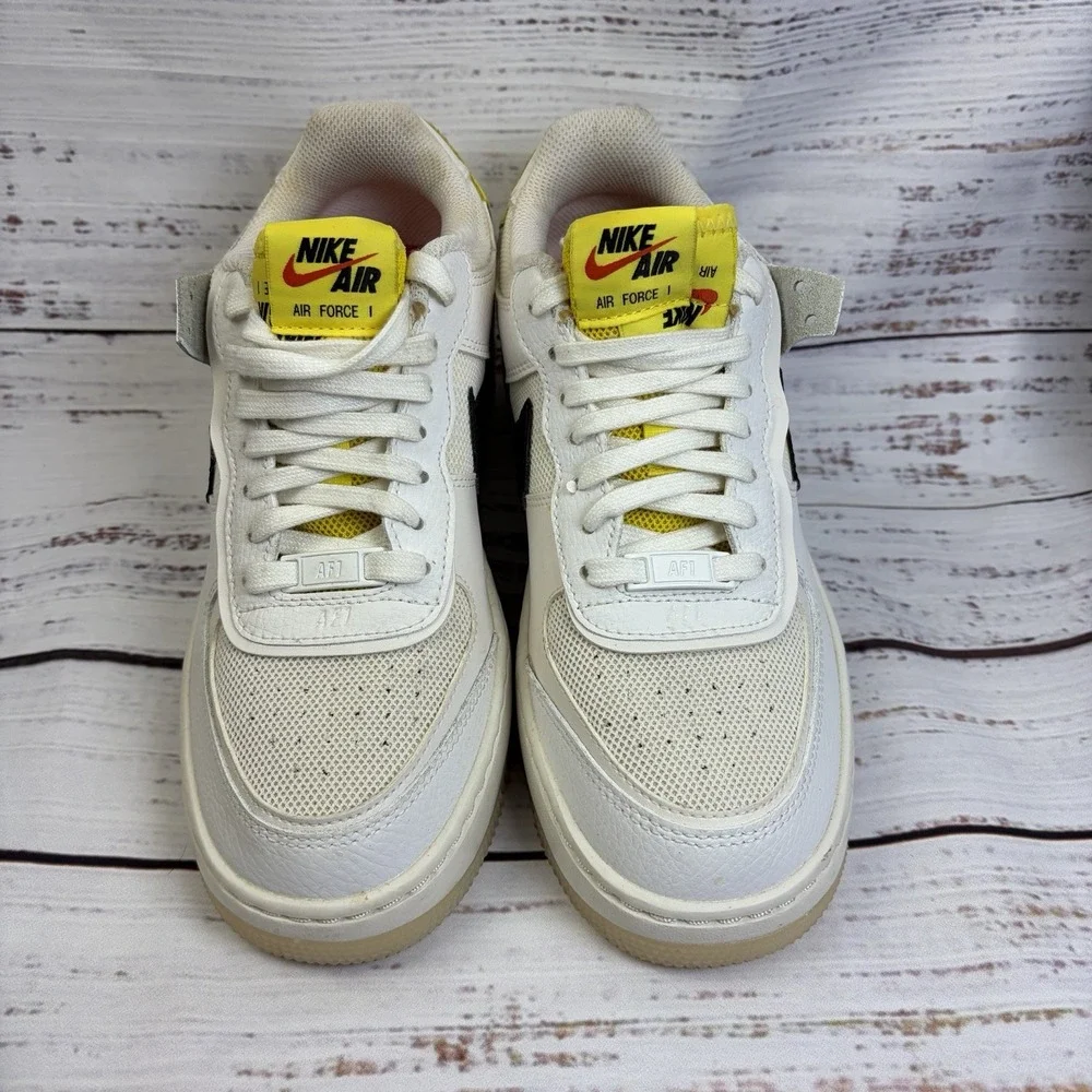 Nike Air Force 1 Shadow 'Go the Extra Smile' White Sneakers, Size 7.5 DO5872-100